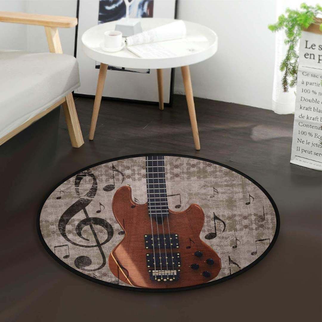 Guitar Round Carpet