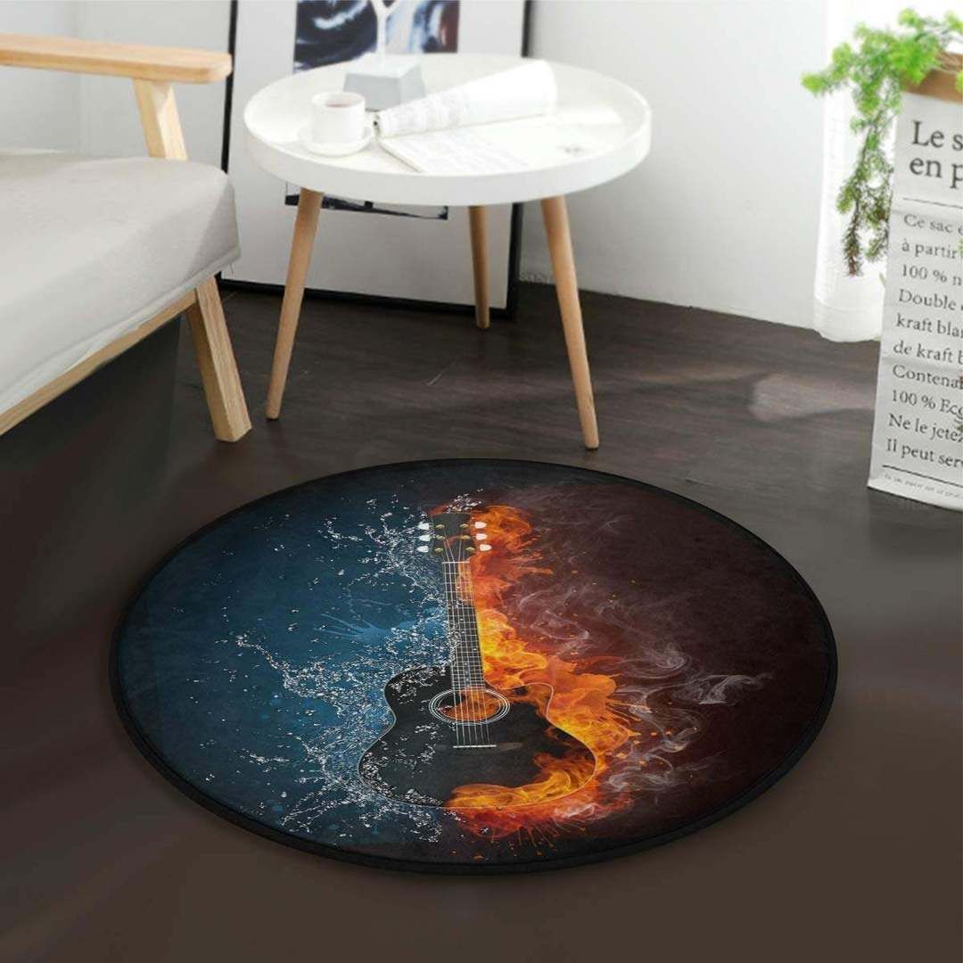 Guitar Round Carpet