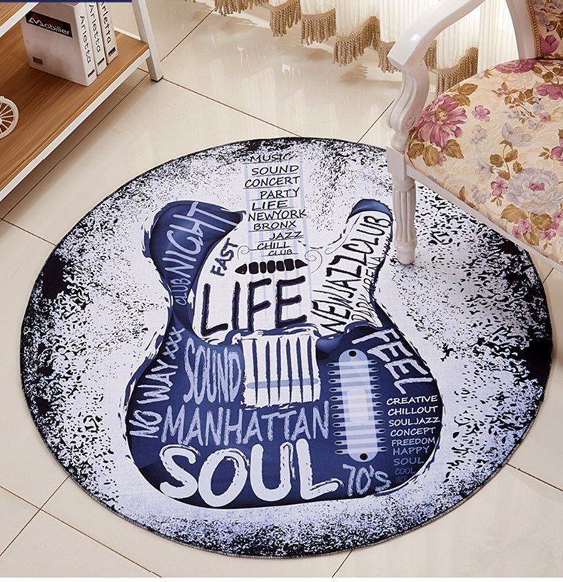 Guitar Round Carpet