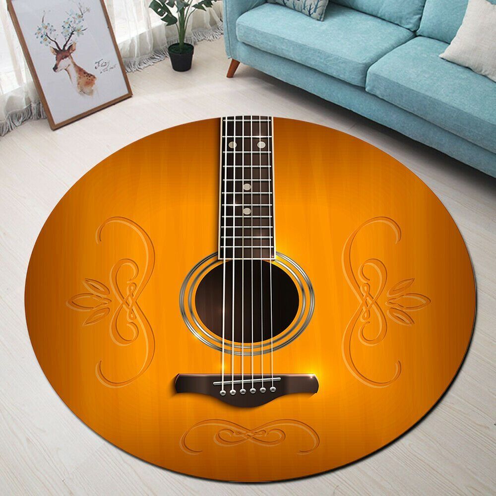 Guitar Round Carpet