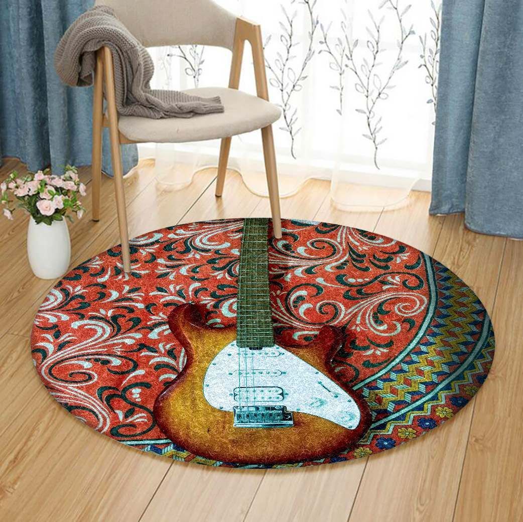 Guitar Round Carpet