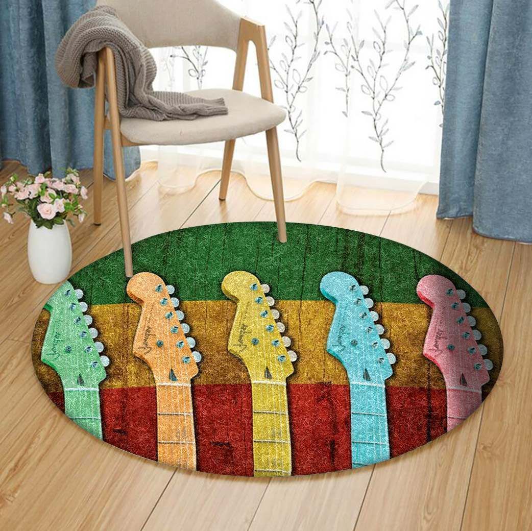 Guitar Round Carpet