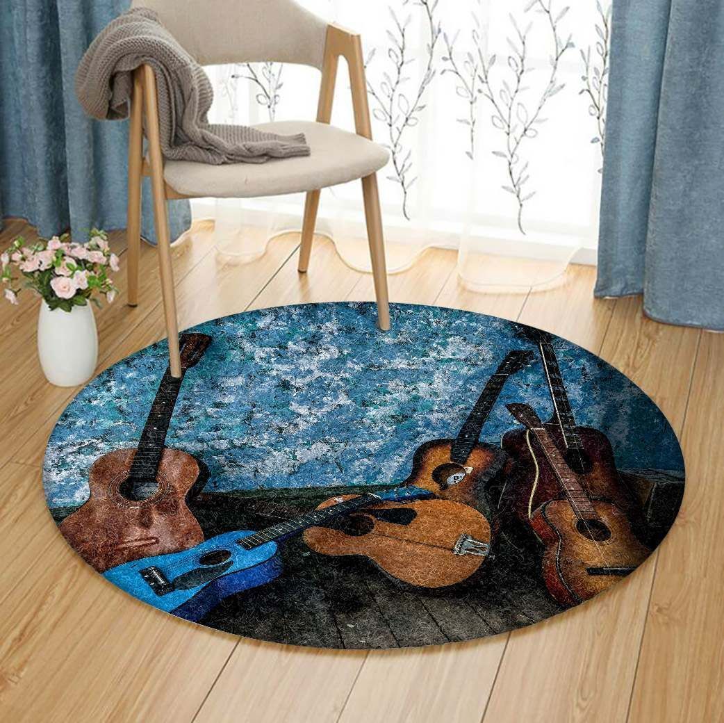 Guitar Round Carpet