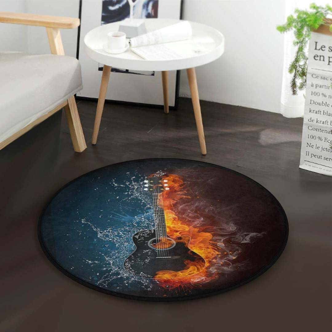 Guitar Round Carpet