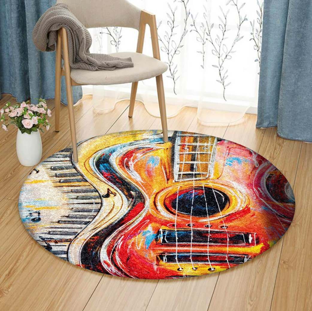 Guitar Round Carpet