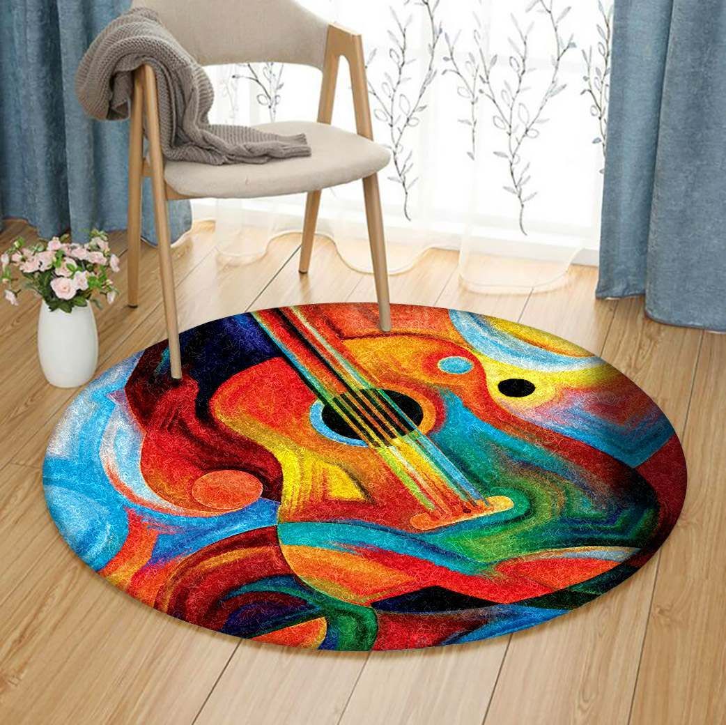 Guitar Round Carpet