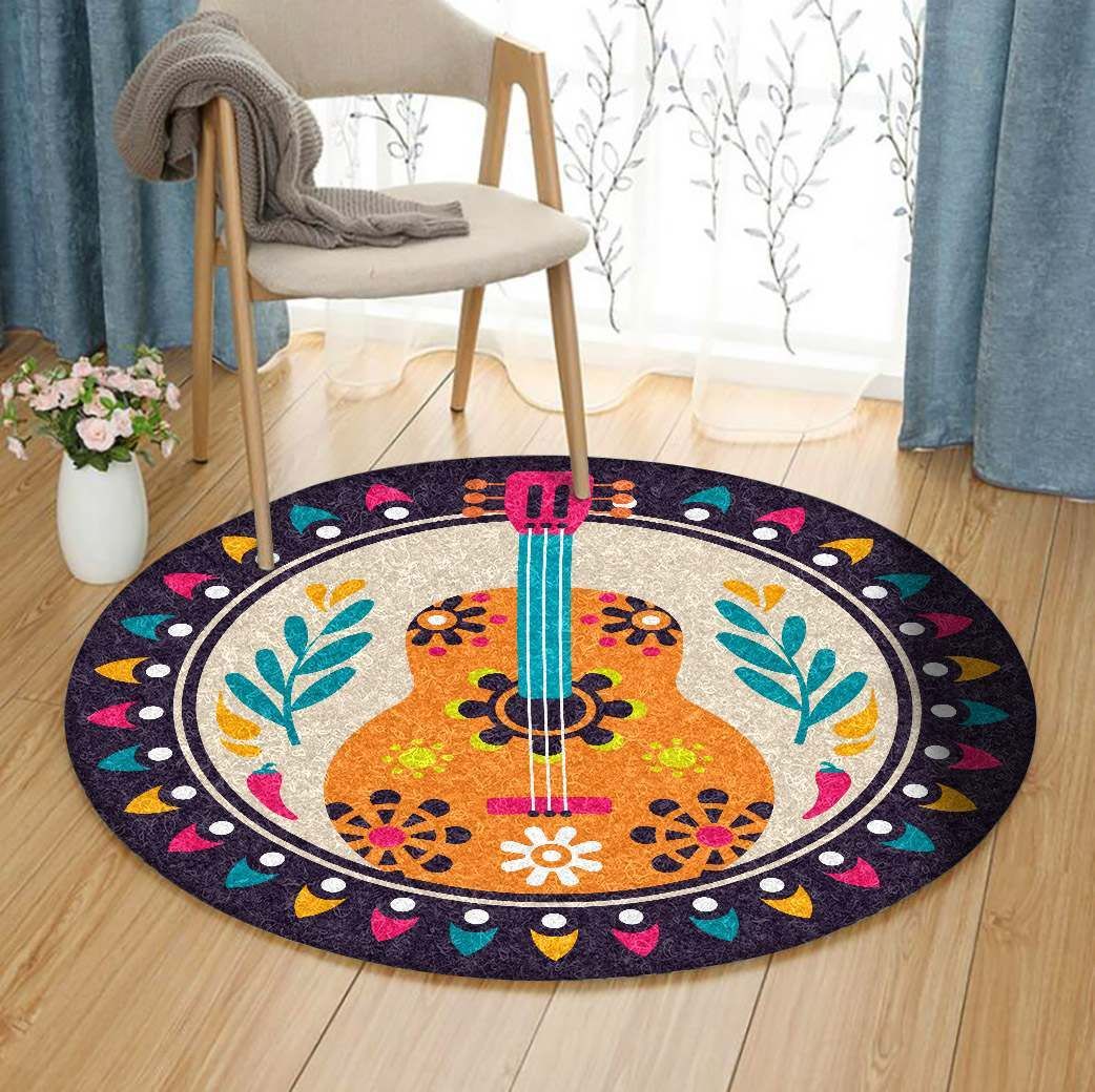 Guitar Round Carpet