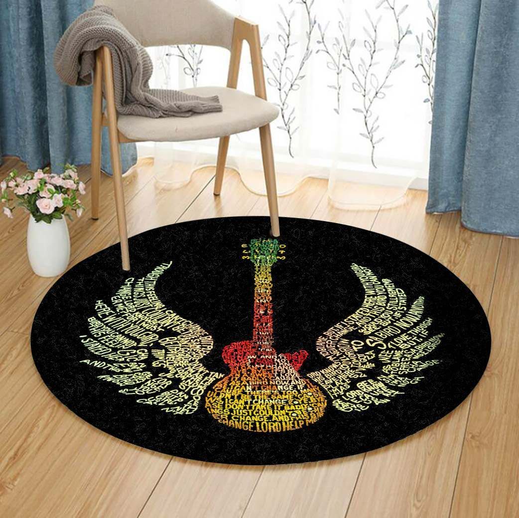 Guitar Round Carpet