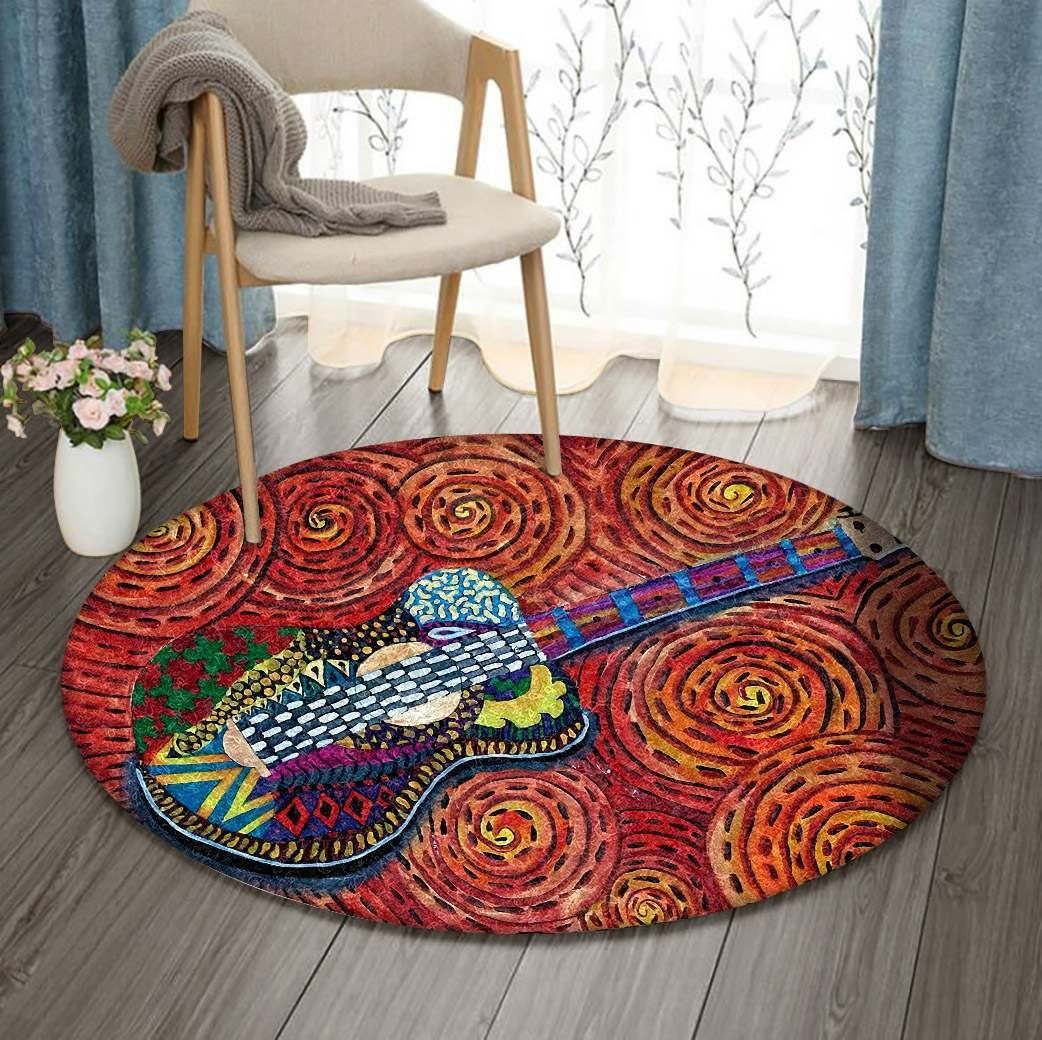 Guitar Round Carpet