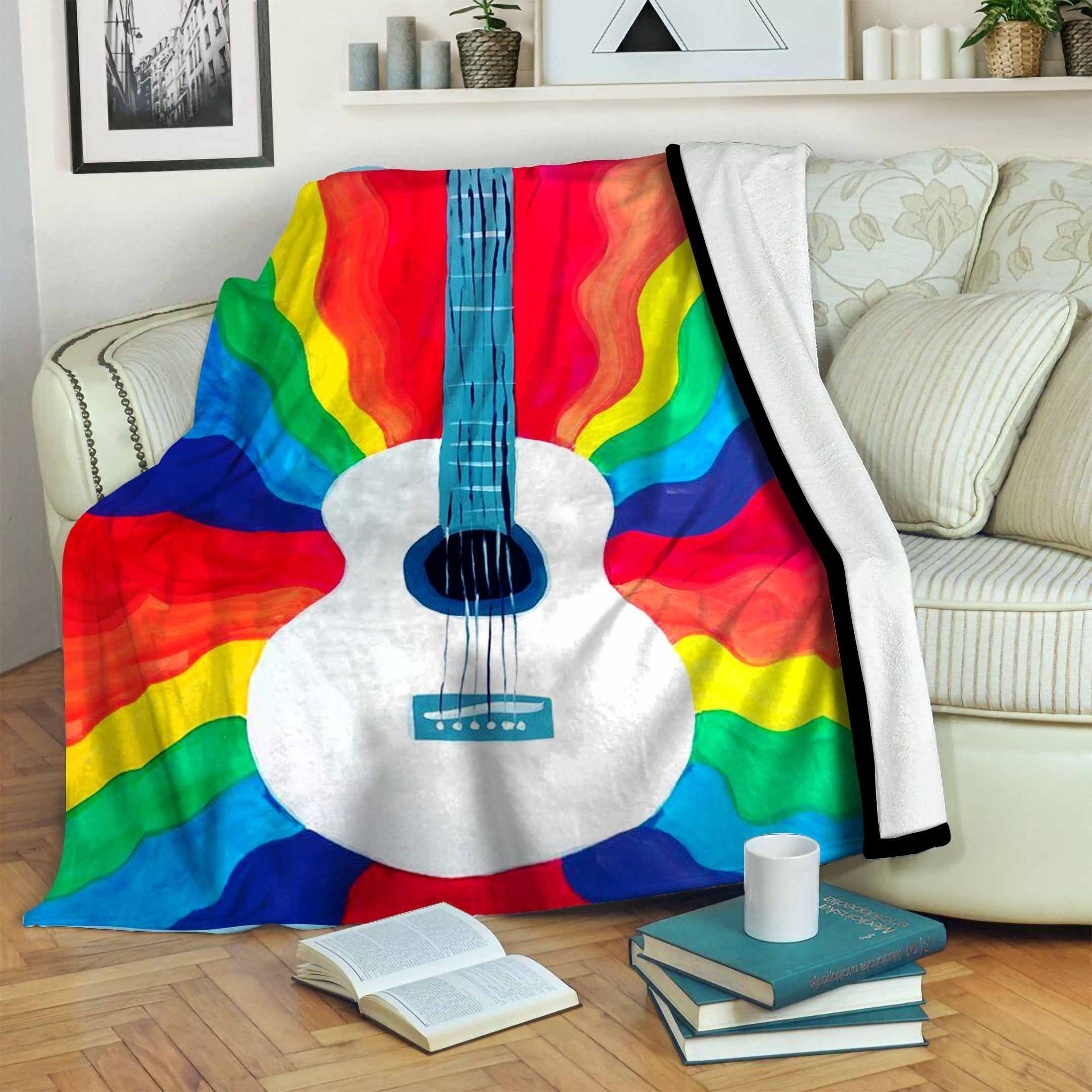 Guitar Fleece Blanket