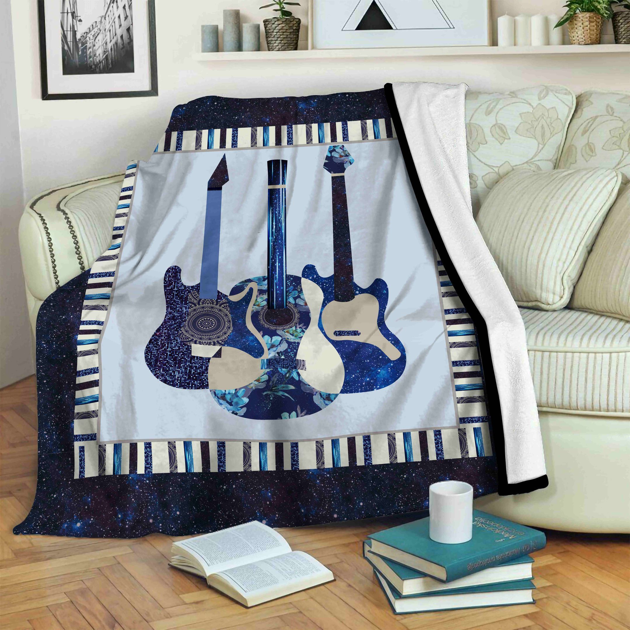 Guitar Fleece Blanket