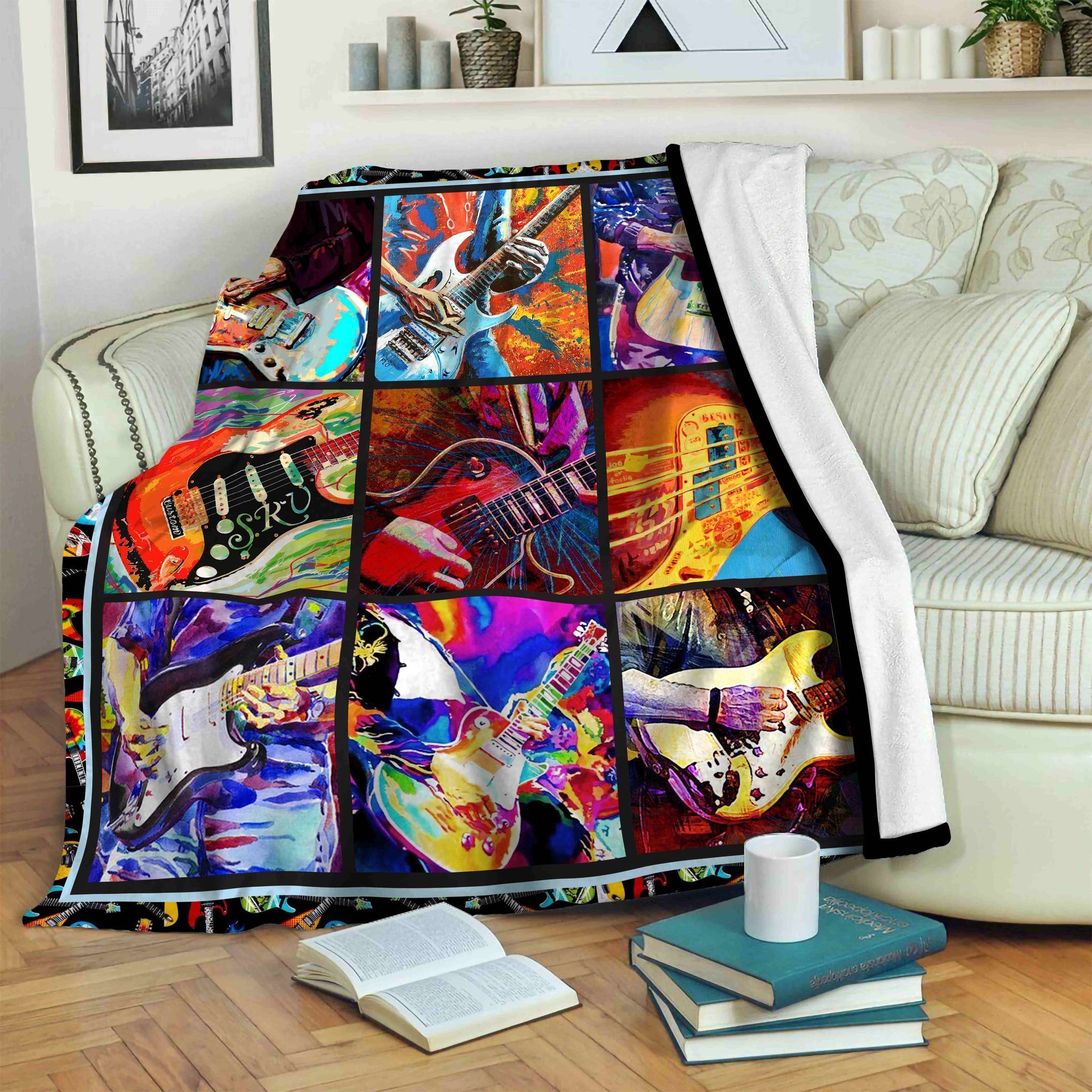 Guitar Fleece Blanket