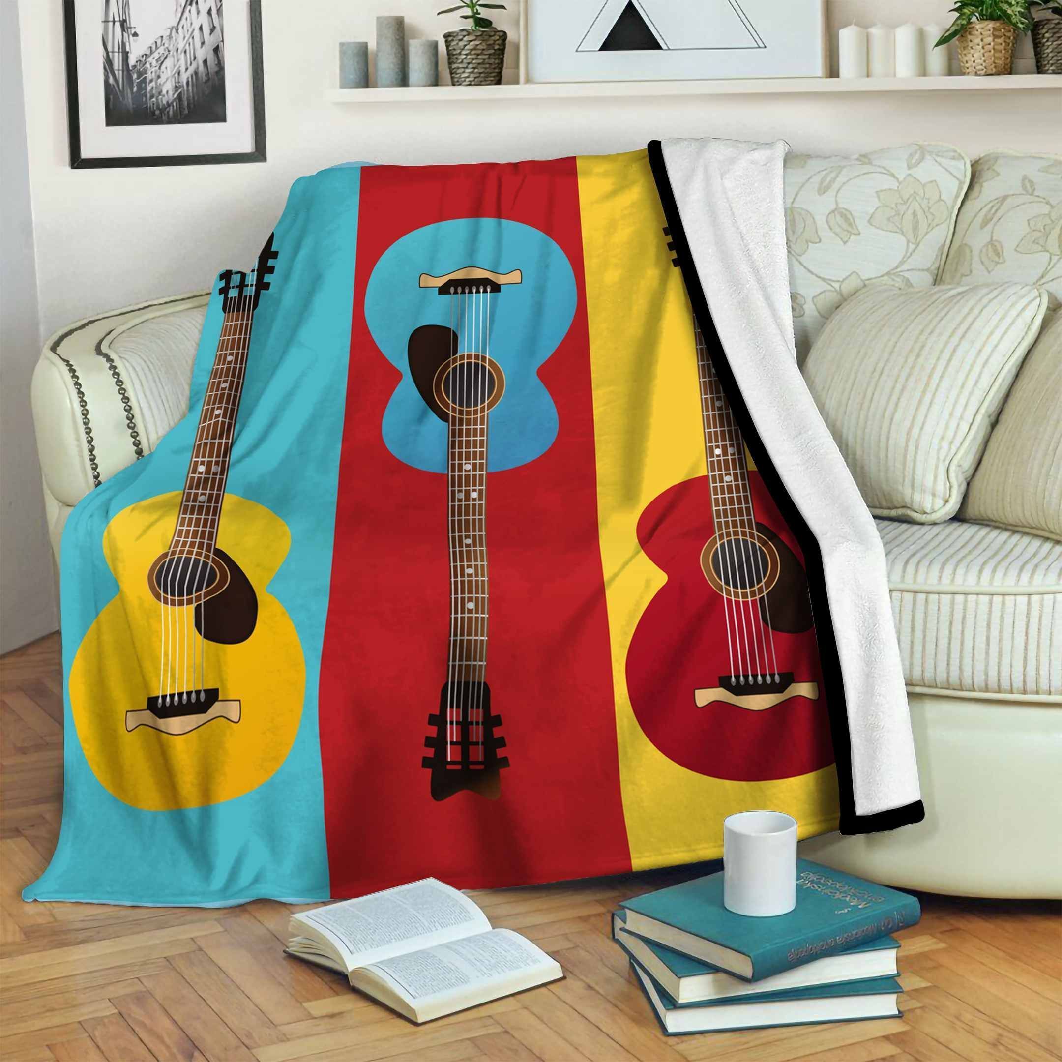 Guitar Fleece Blanket
