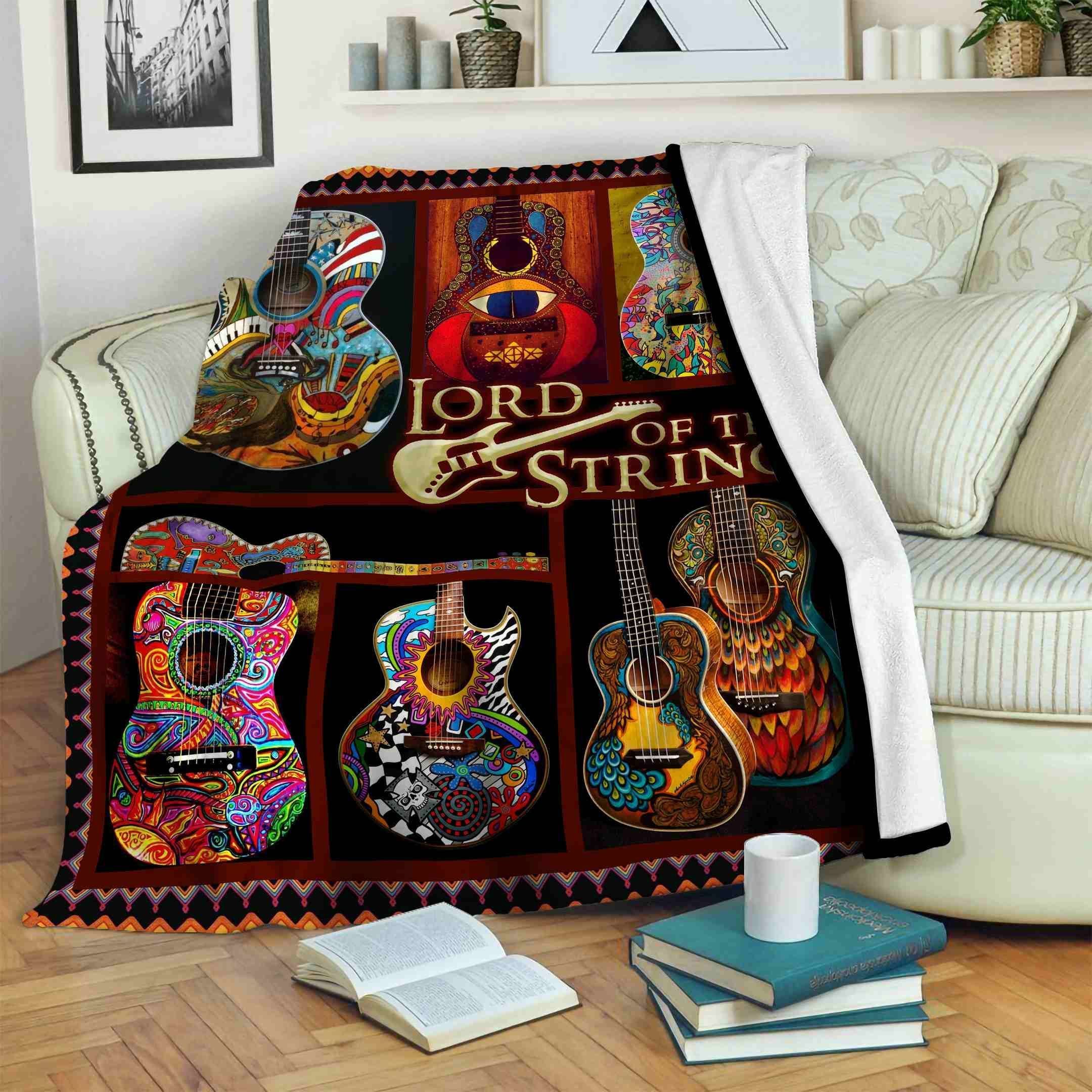 Guitar Fleece Blanket