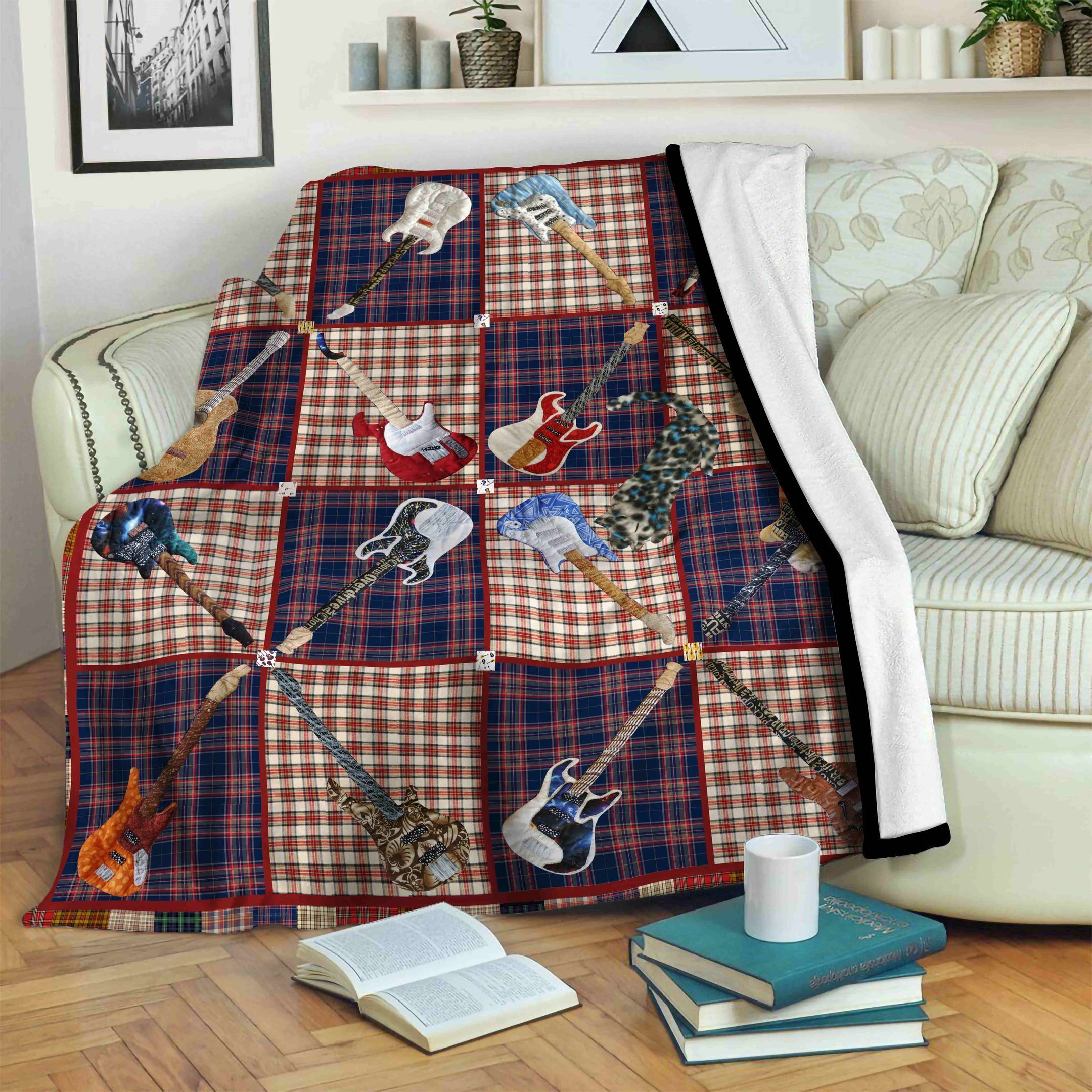 Guitar Fleece Blanket