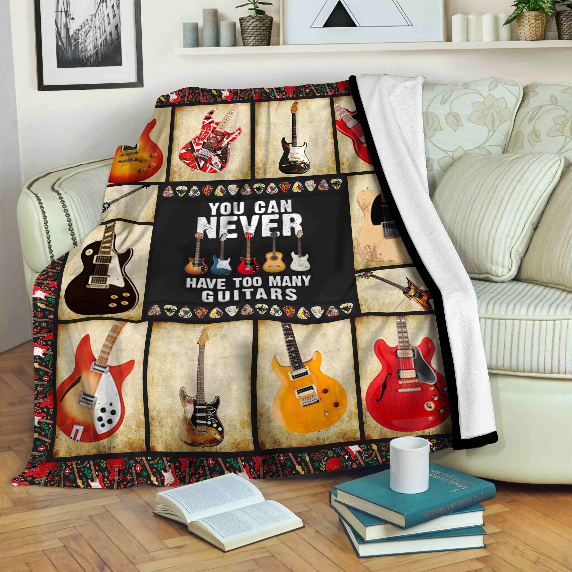 Guitar Fleece Blanket