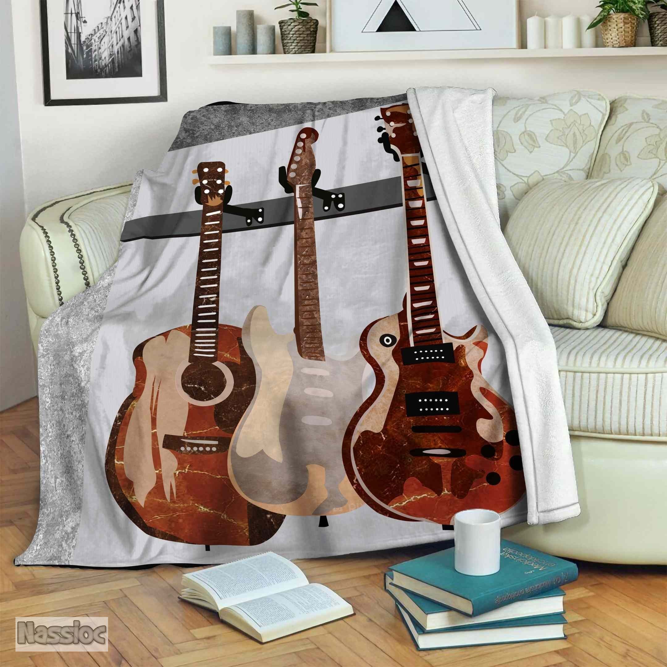 Guitar Fleece Blanket