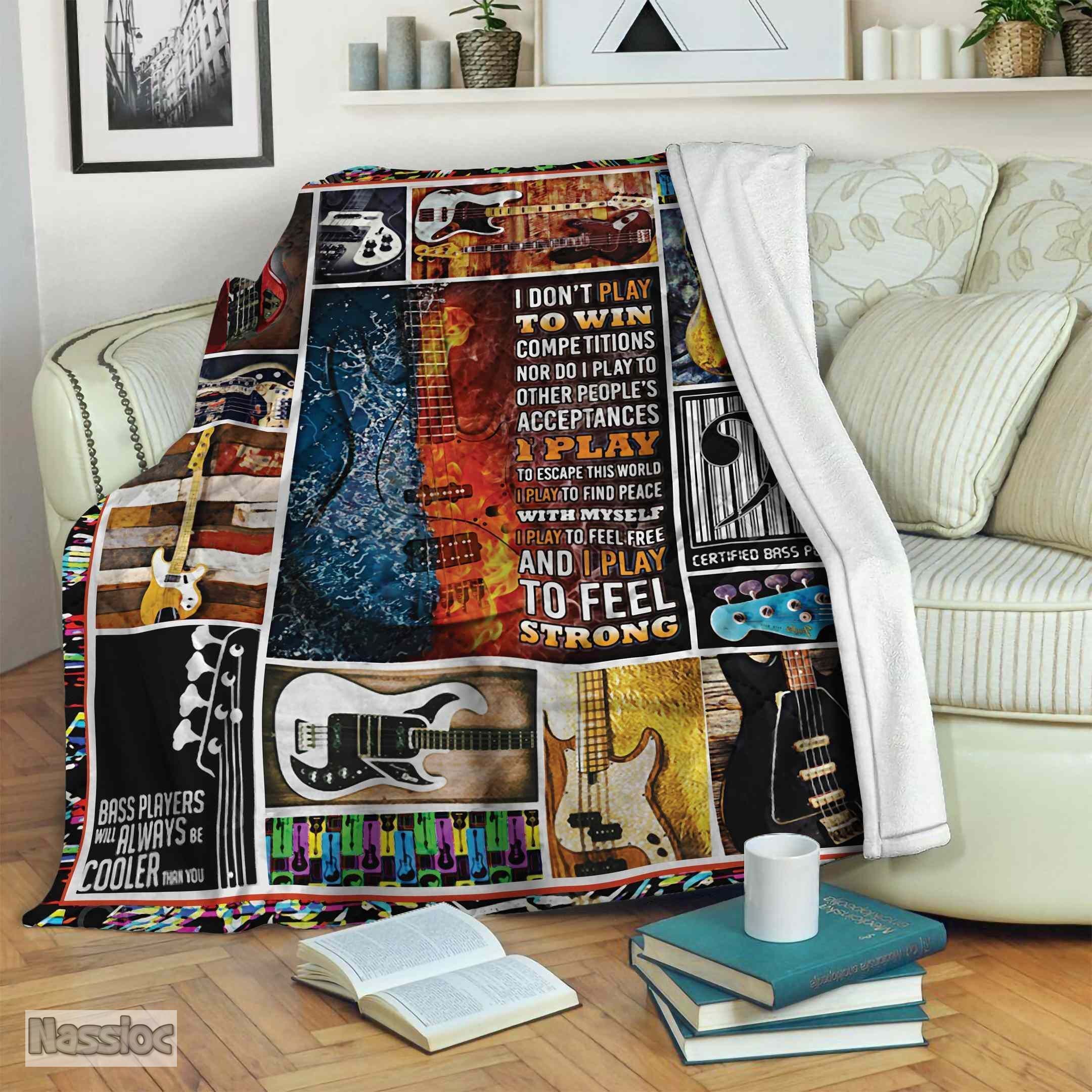 Guitar Fleece Blanket