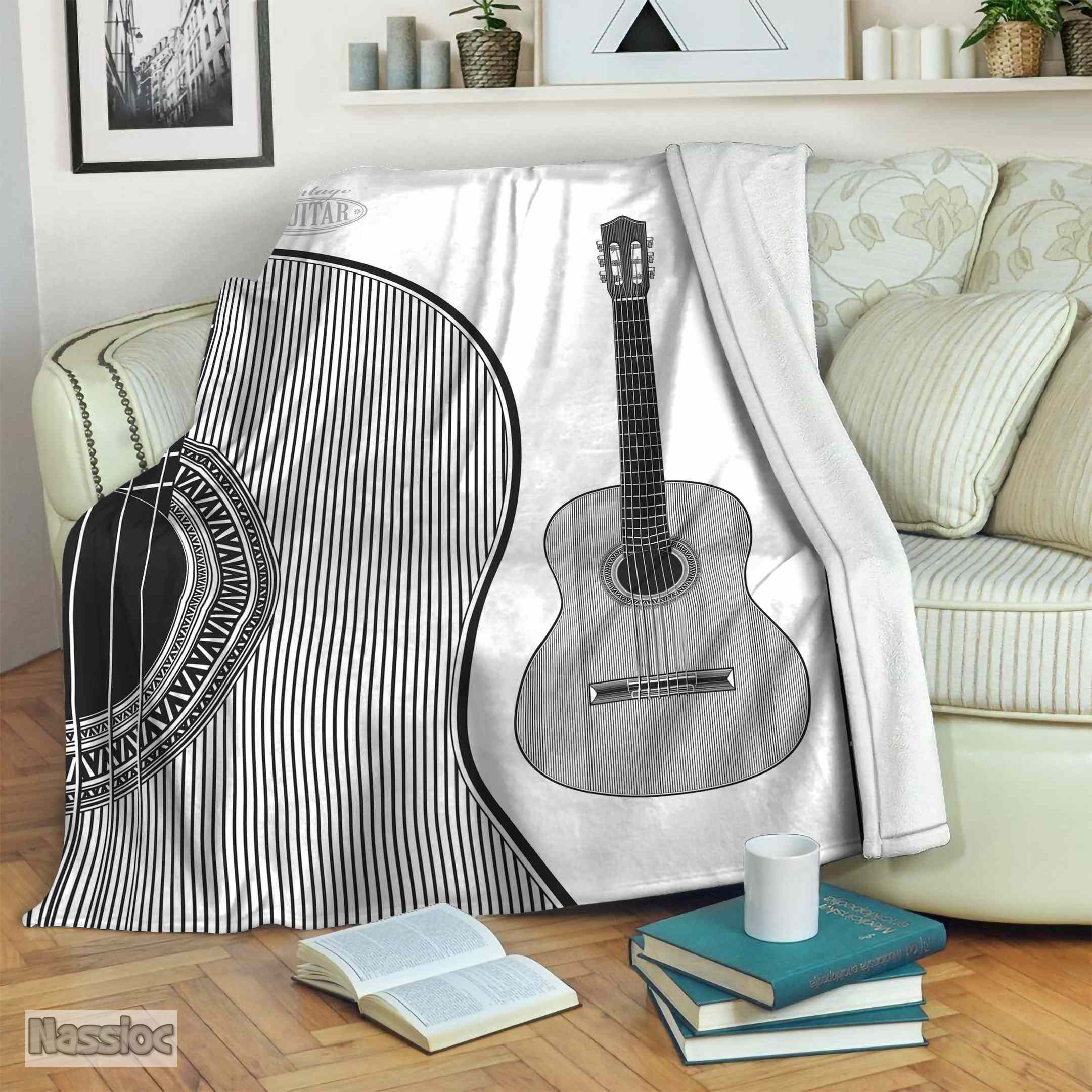 Guitar Fleece Blanket