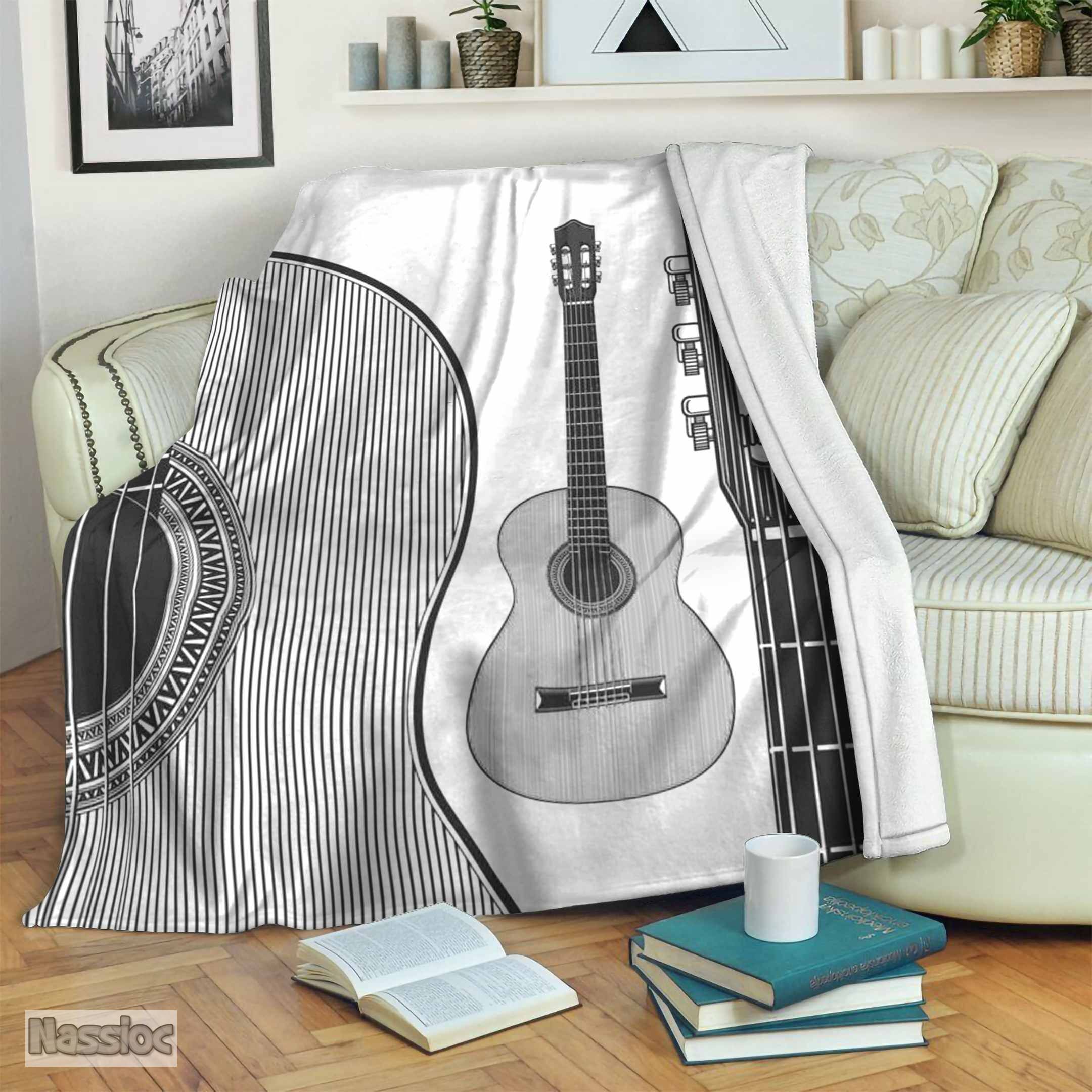 Guitar Fleece Blanket