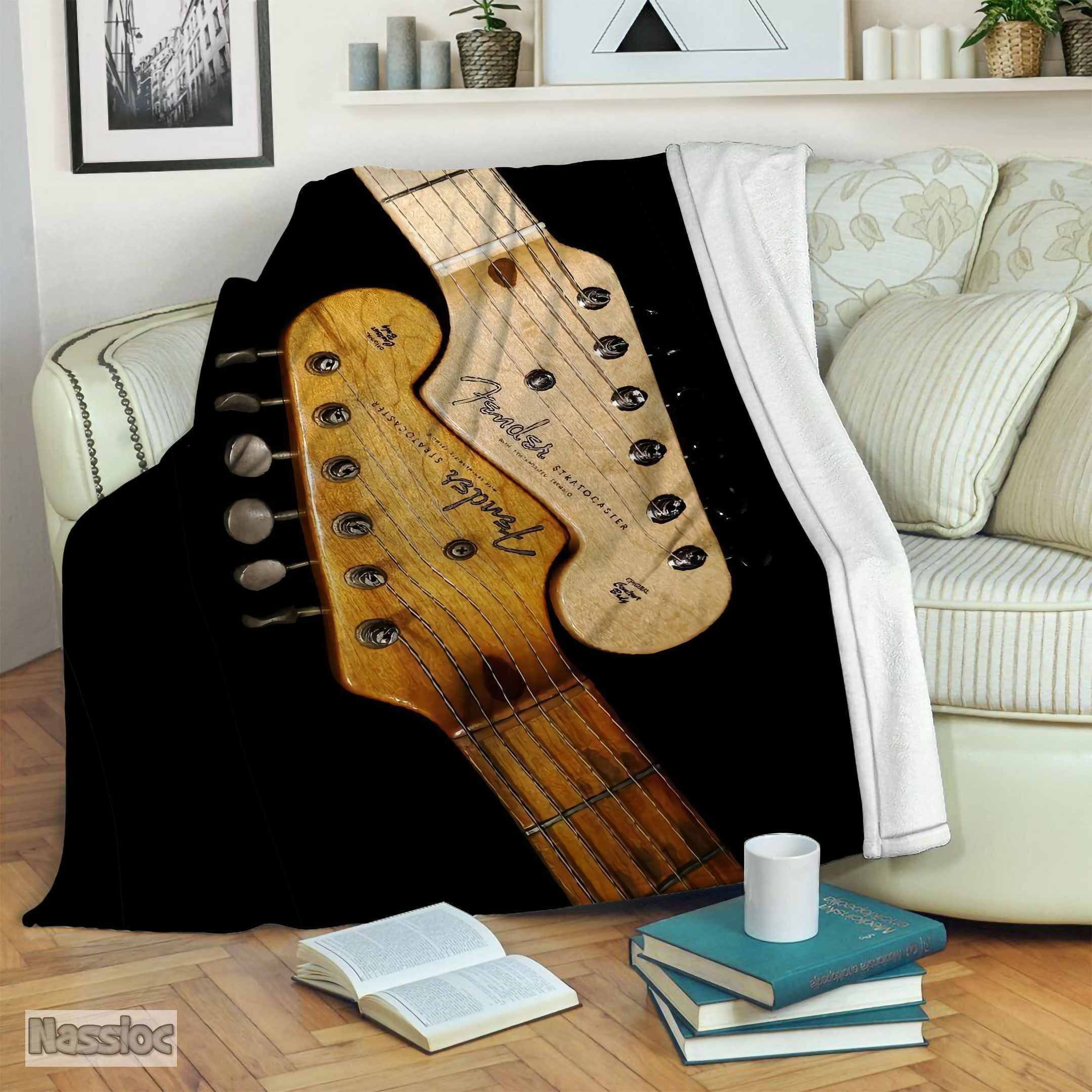Guitar Fleece Blanket