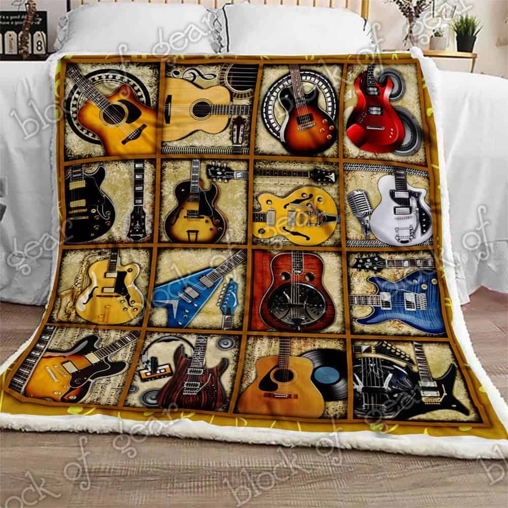 Guitar Fleece Blanket