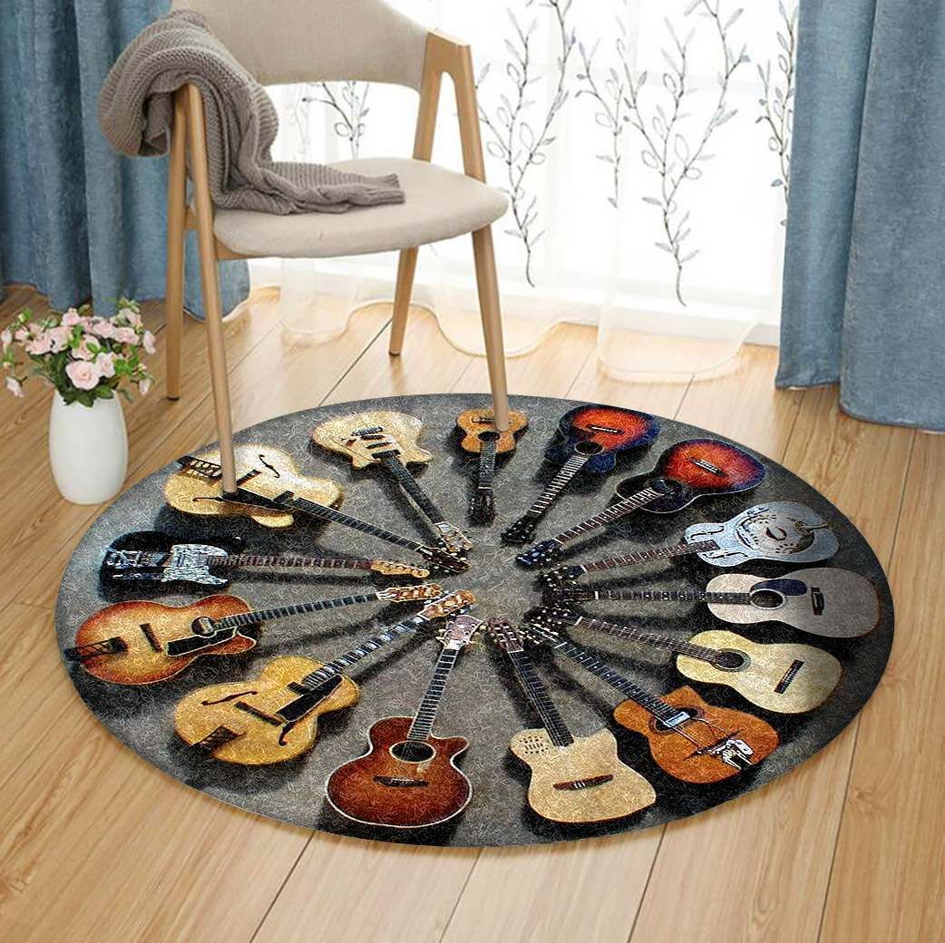 Guitar Round Carpet