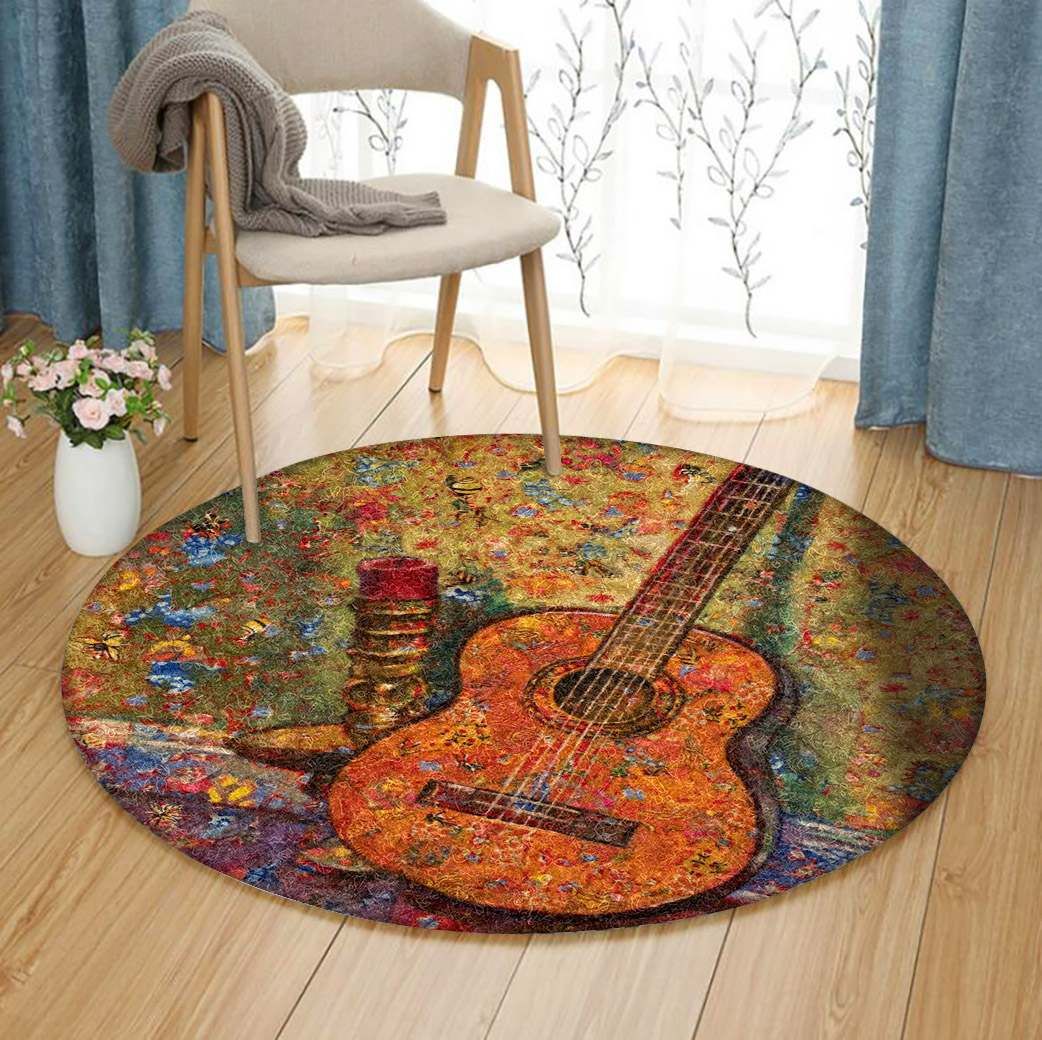 Guitar Round Carpet
