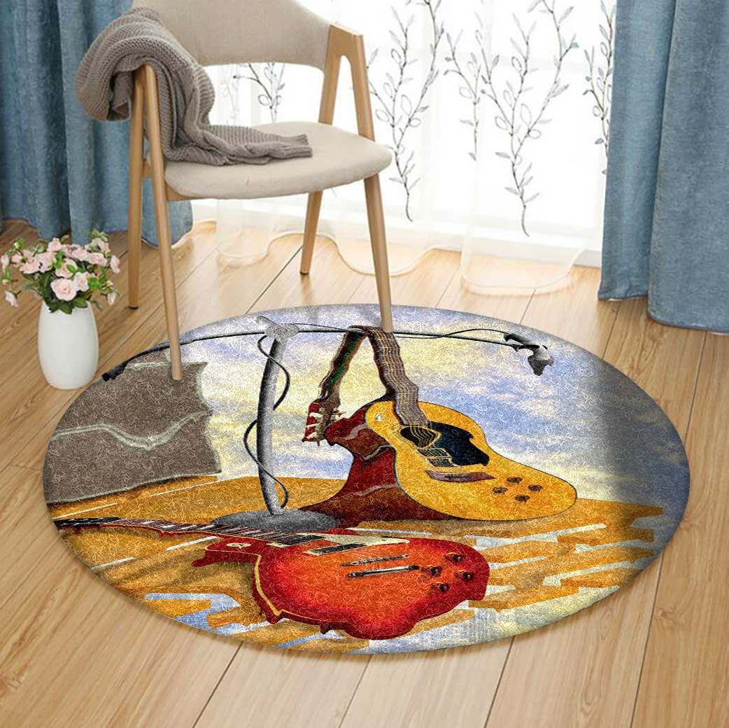 Guitar Round Carpet