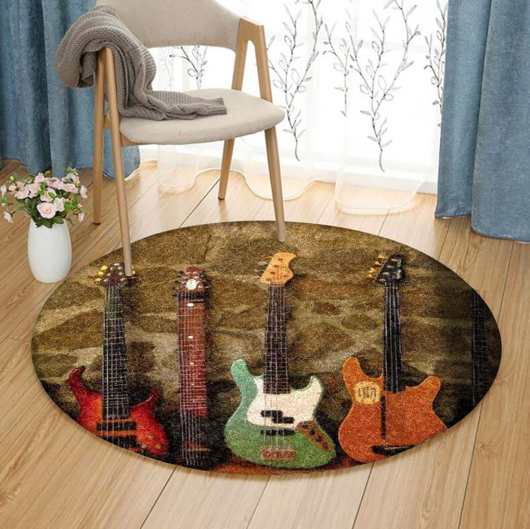 Guitar Round Carpet