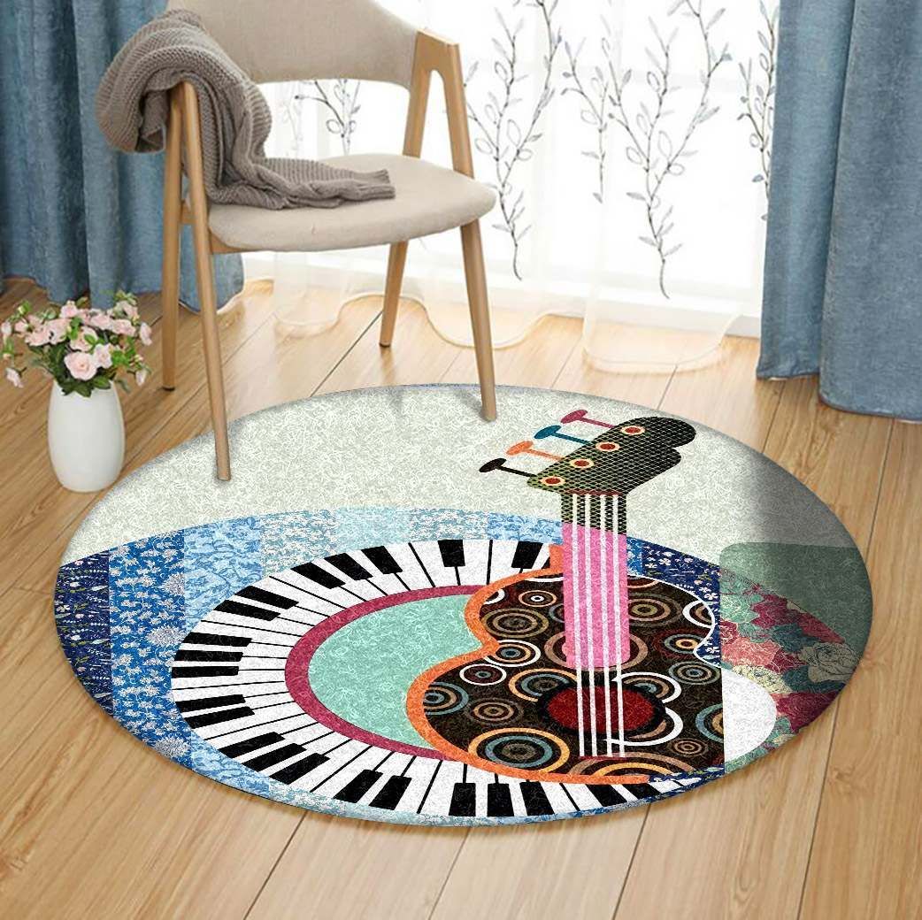 Guitar Round Carpet