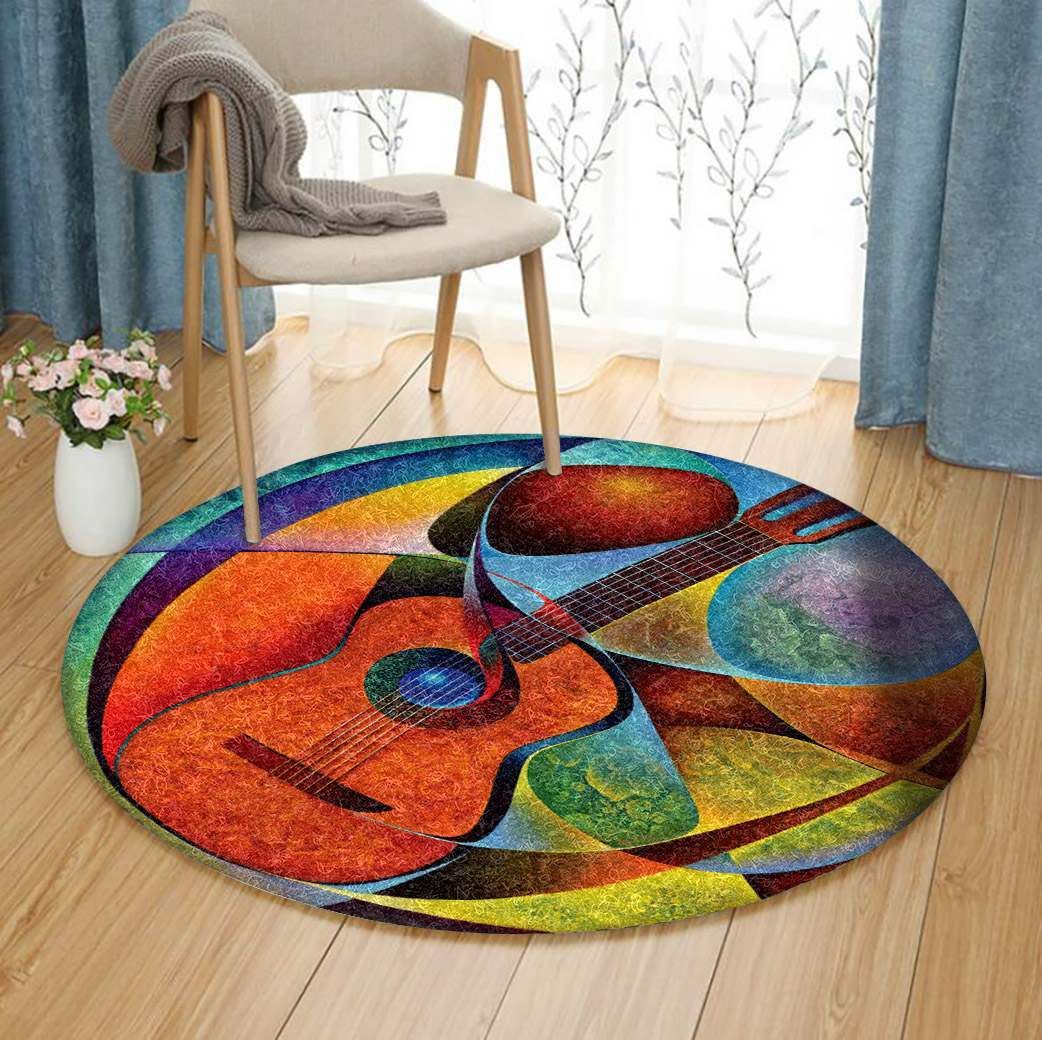 Guitar Round Carpet