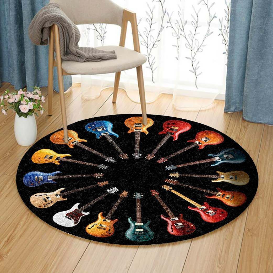 Guitar Round Carpet