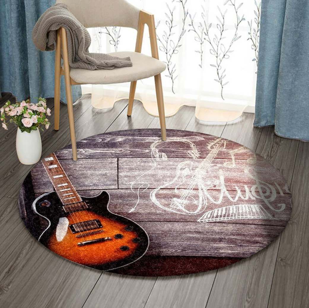 Guitar Round Carpet