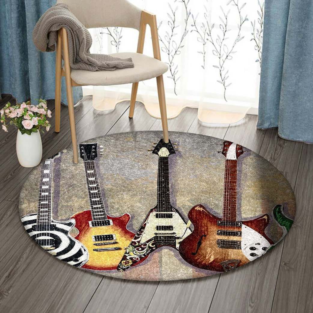 Guitar Round Carpet