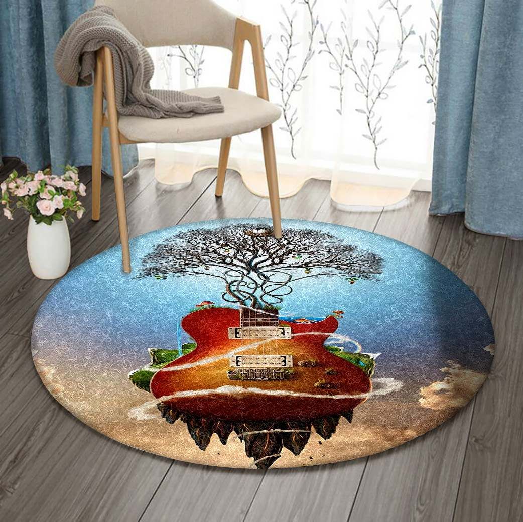 Guitar Round Carpet
