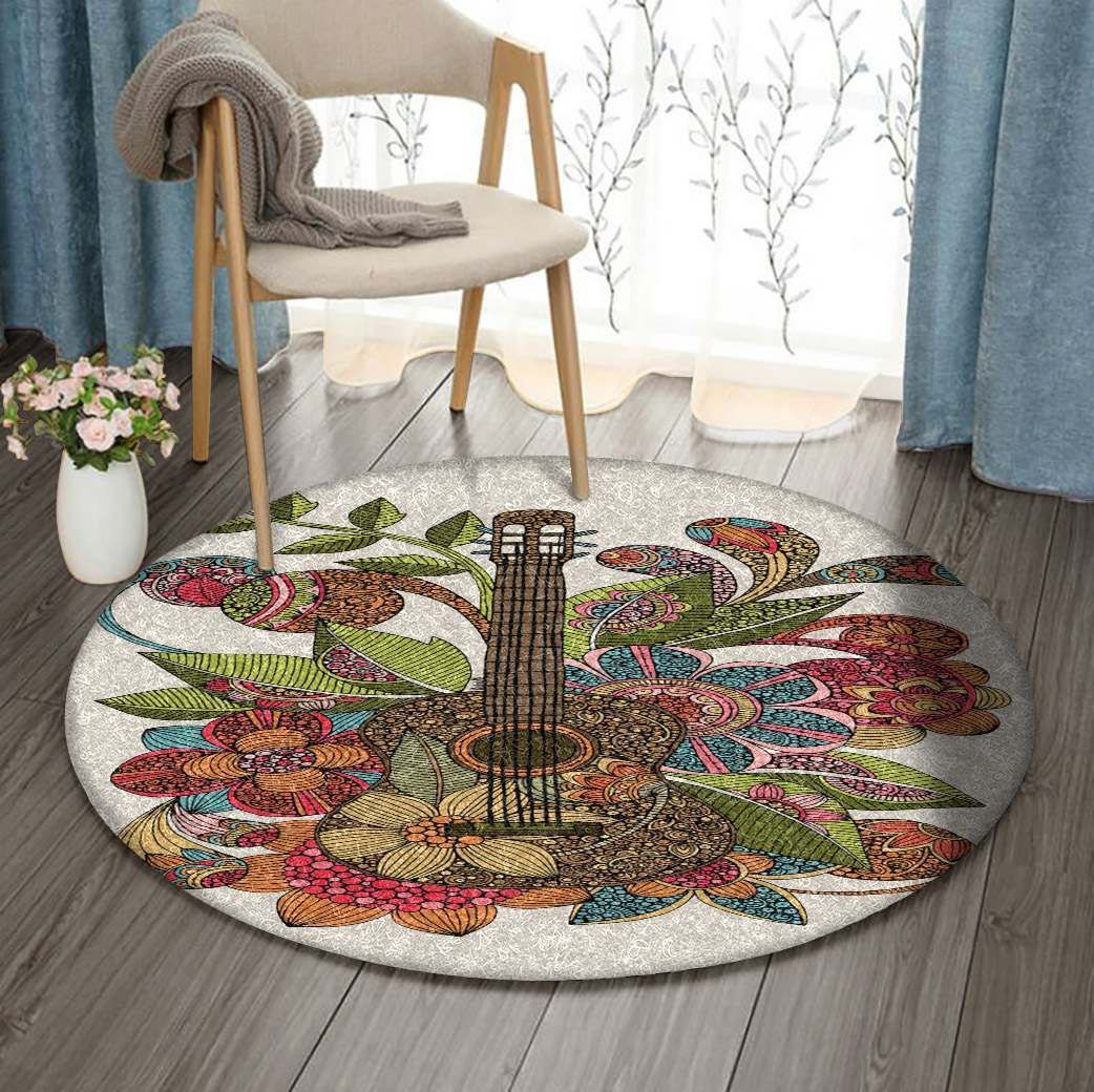 Guitar Round Carpet