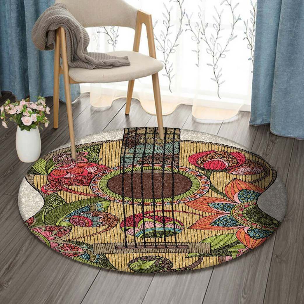 Guitar Round Carpet