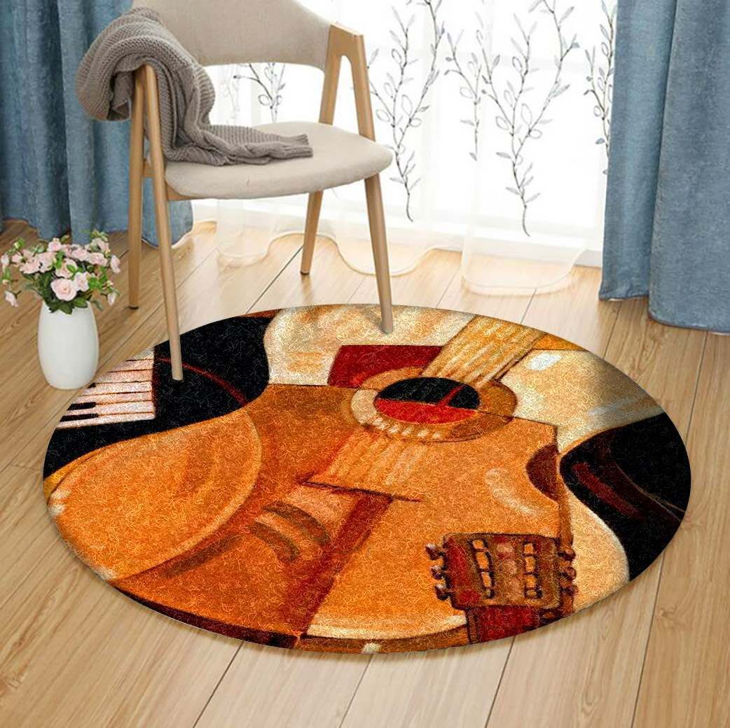 Guitar Round Carpet