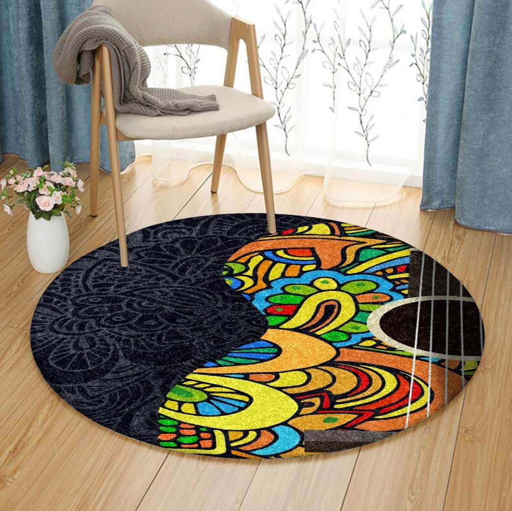 Guitar Round Carpet