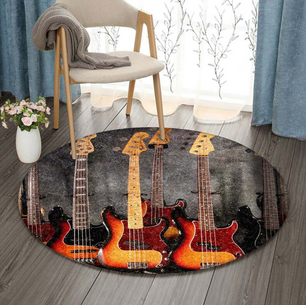 Guitar Round Carpet