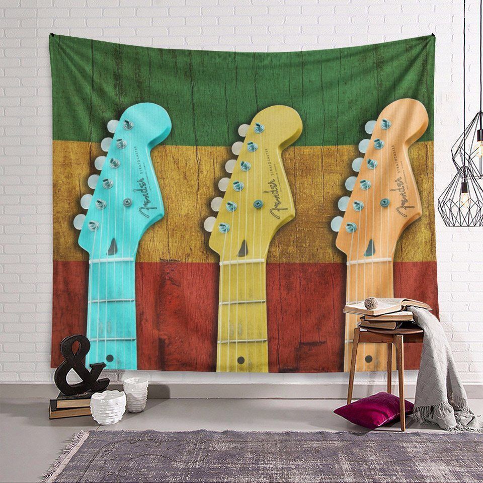 Guitar Bedding Tapestry