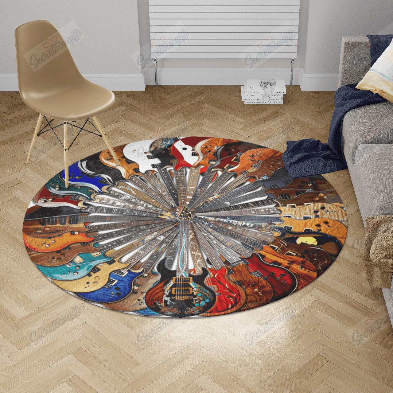 Guitar Round Carpet