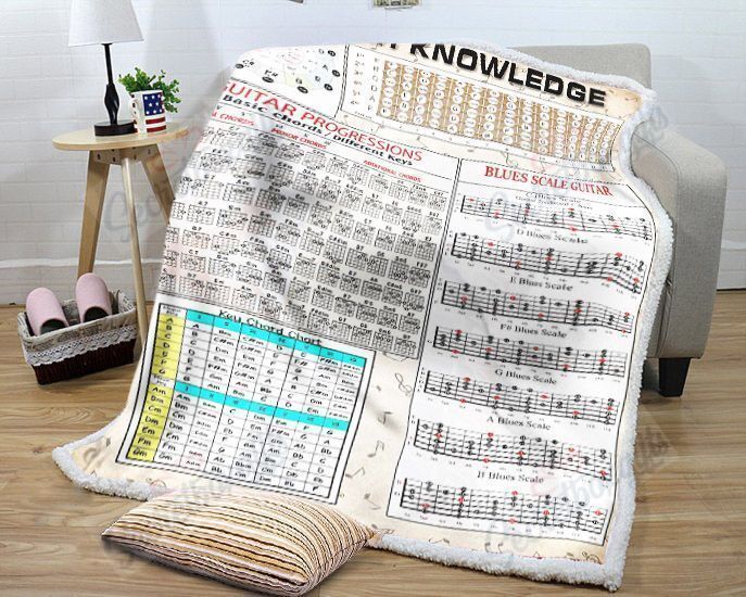 Guitar Knowledge Fleece Blanket