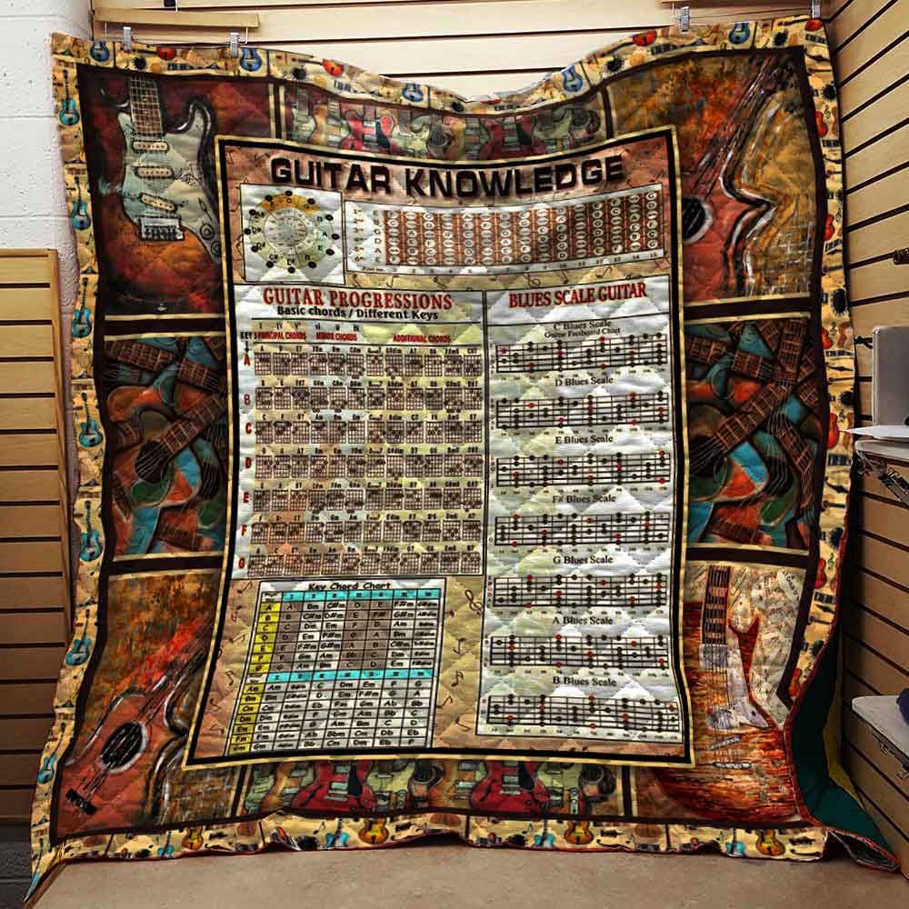 Guitar Knowledge Quilt Blanket DHC0102397TD