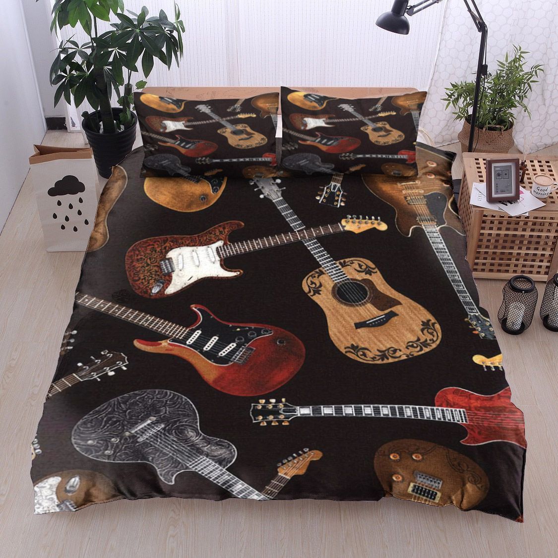 Guitar Music Electric Guitar Bedding Set