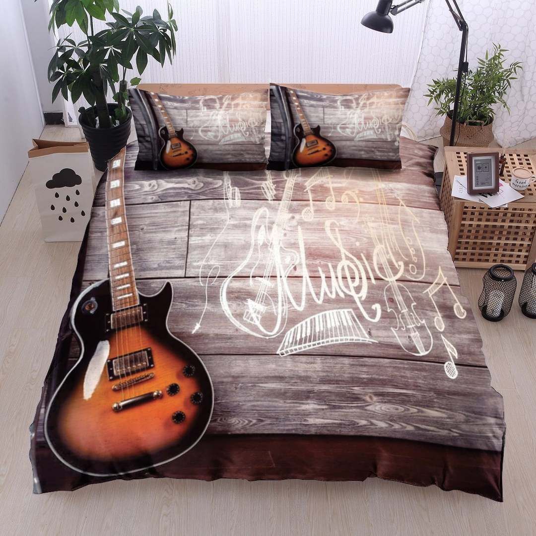 Guitar Music Bedding Set