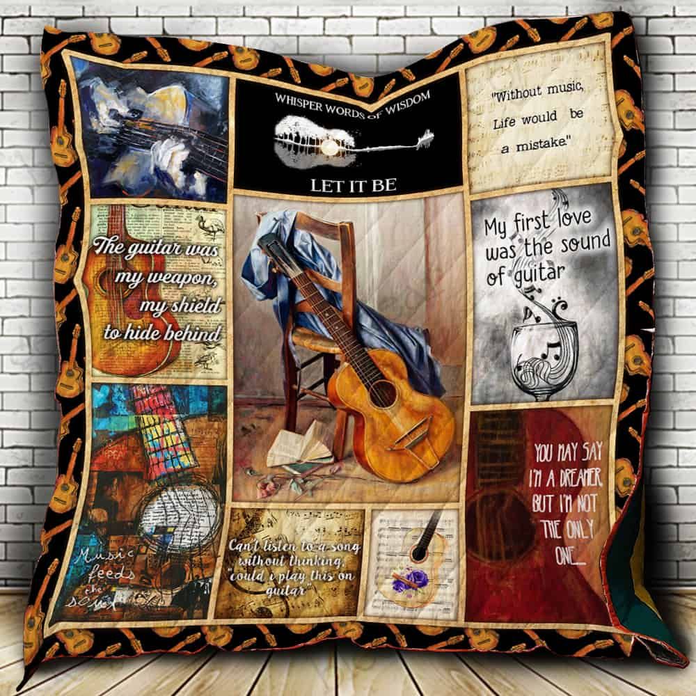 Guitar Music Is My Life Quilt P327 Dhc11122890Dd