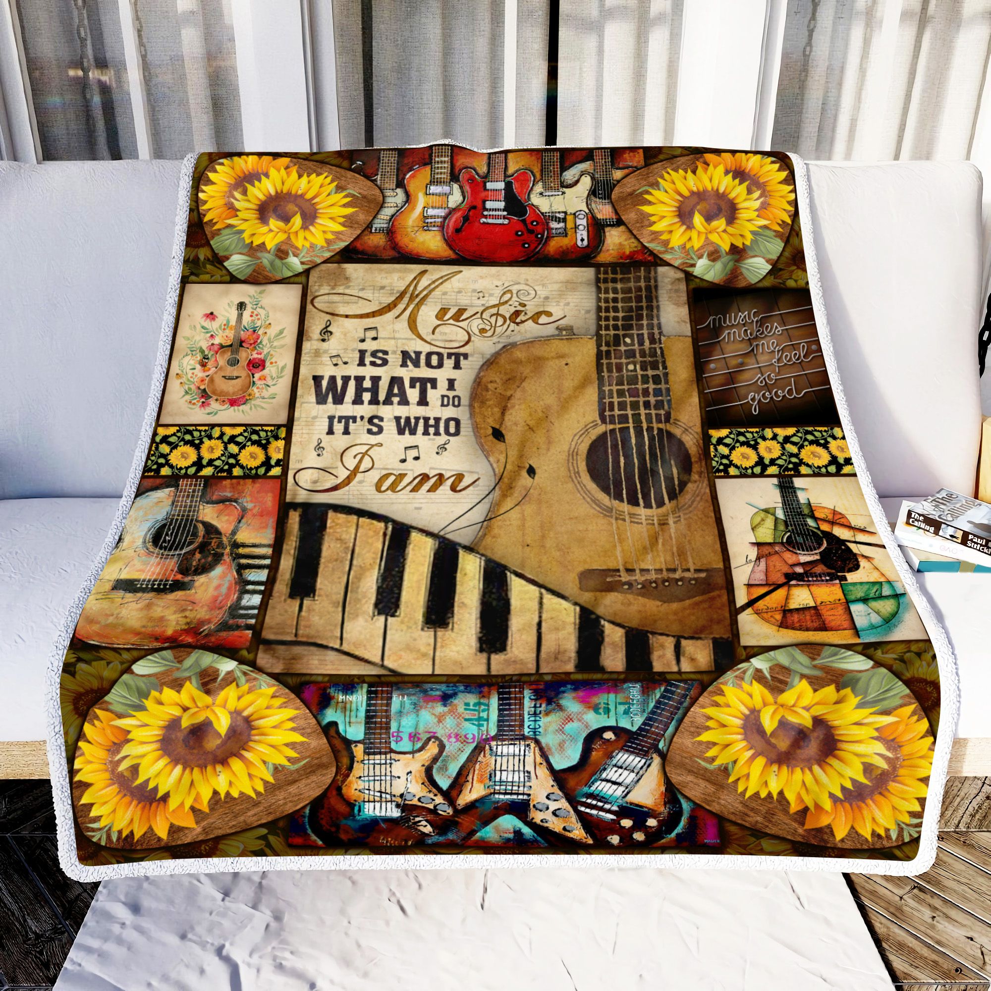 Guitar Music Is Not What I Do Fleece Blanket