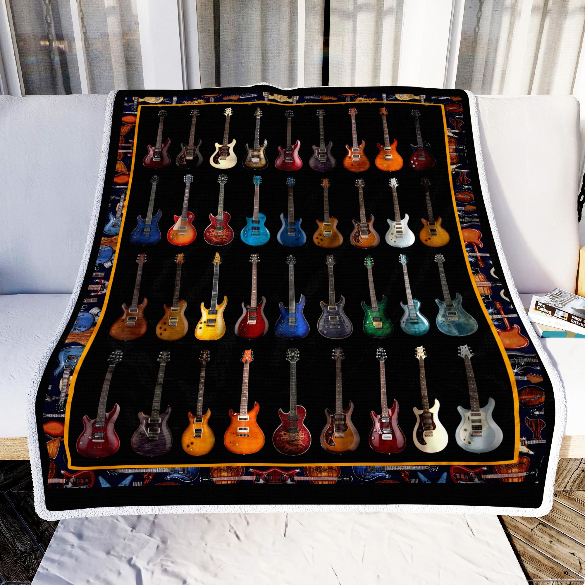 Guitar Fleece Blanket